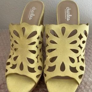 Charles David April Cutout Wedge Sandal new